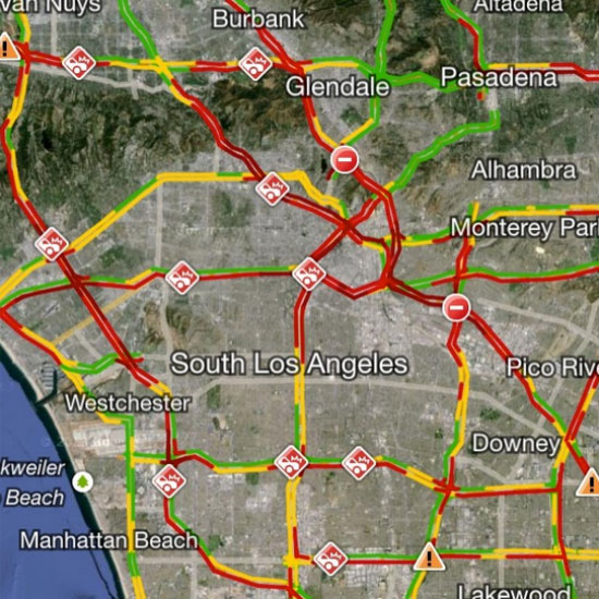 la traffic maps la traffic maps