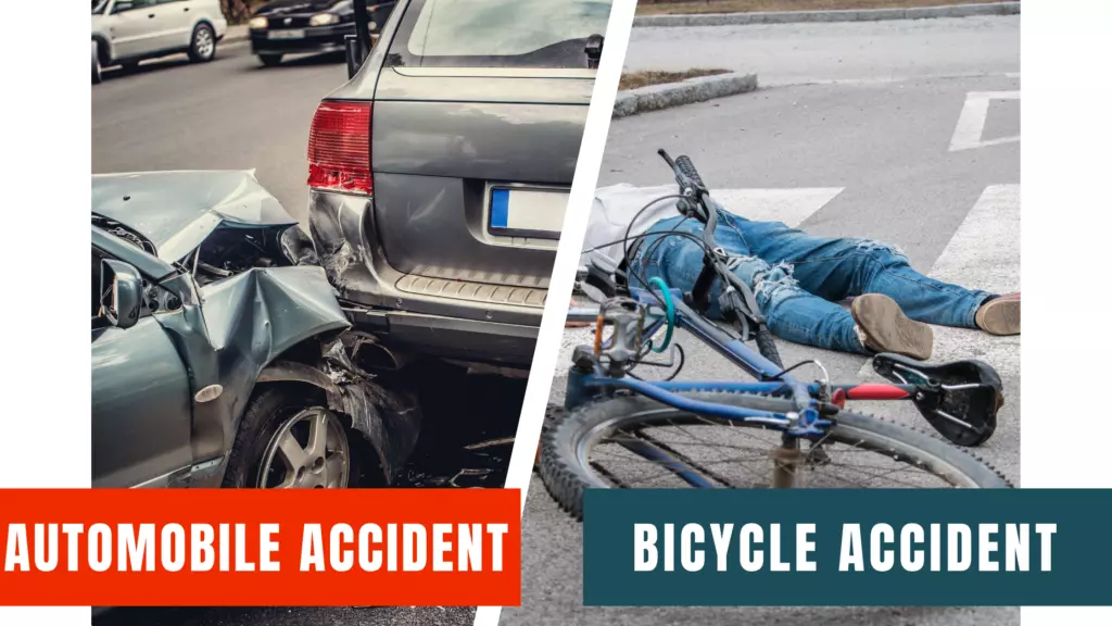 Recuperación de 500.000 dólares por accidente de automóvil contra accidente de bicicleta 1