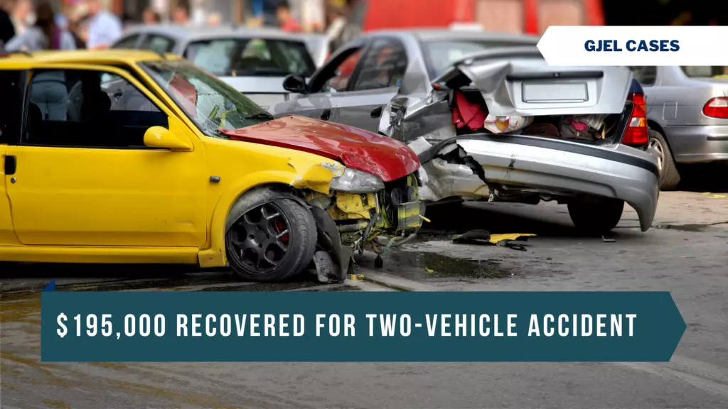 195.000 dólares recuperados por un accidente de dos vehículos en Pleasanton, California 1