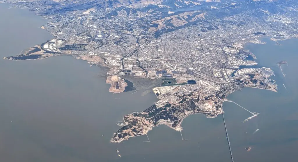 Una vista aérea de Richmond, California desde Wikipedia
