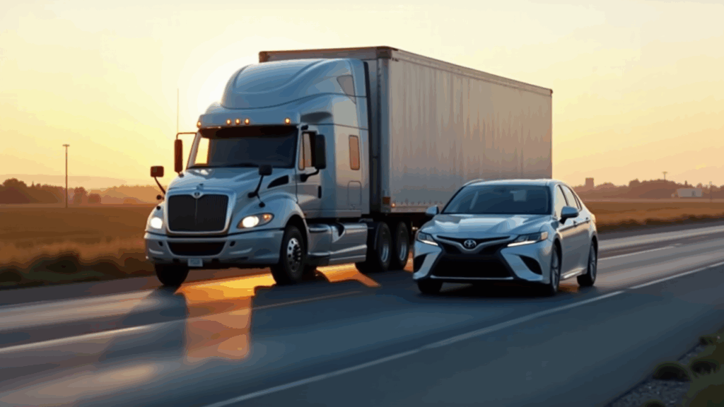 Samantha Parian a semi truck and a Toyota camry collided on the road in the morni d7fcbfb4 4032 436f 88a3 ae2681c2fc03