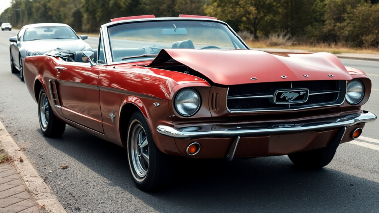 Samantha Parian un Mustang convertible cl&aacute;sico restaurado en la carretera e6b9e9af ae05 4e90 ac82 17188f0b60ab