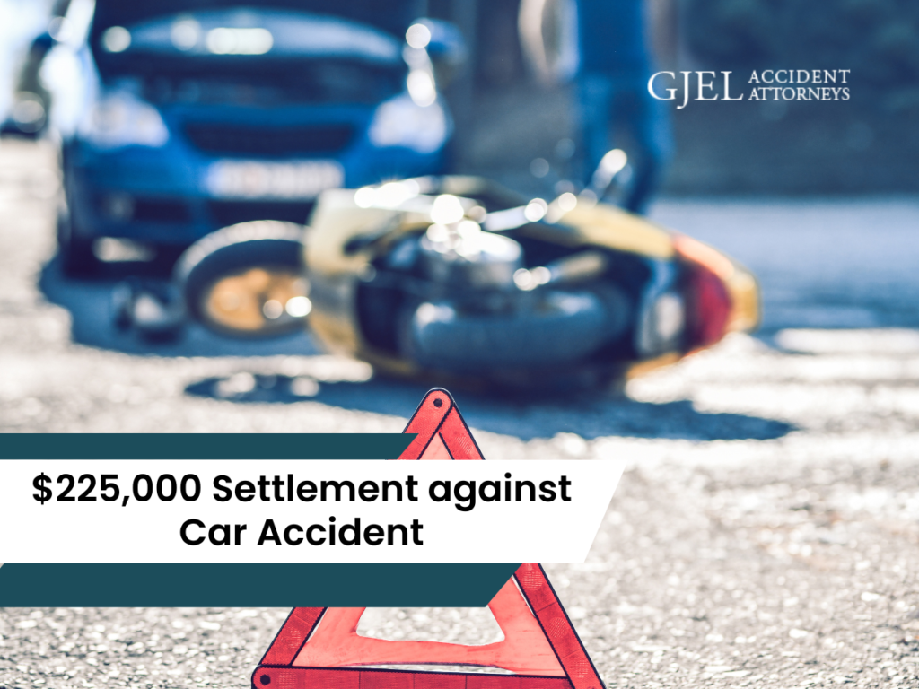 $225,000 Settlement for Auto vs Motorcycle Accident 1