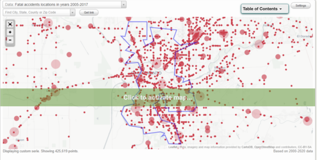 Sacramento Car Accident Statistics 1