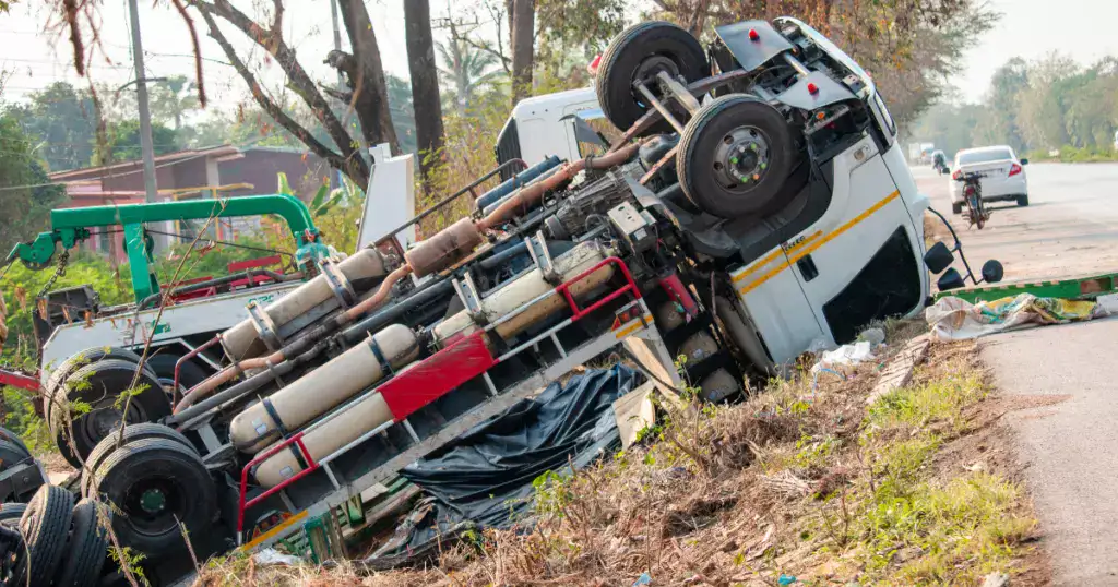 lesiones por accidente de camión