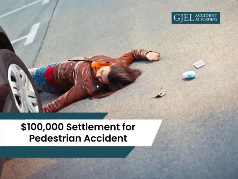 100000 Settlement for Pedestrian Accident