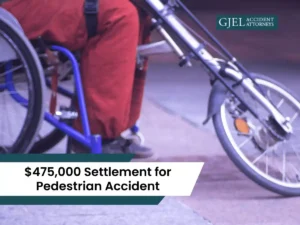 475000 Settlement for Pedestrian Accident