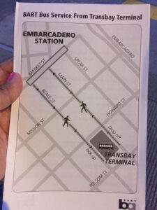 BART Bus Service from Transbay Terminal