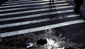 Black and White Crosswalk