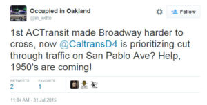 Occupied in Oakland Tweet
