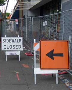 Sidewalk Closed