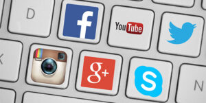 Social Media Icons Keyboard