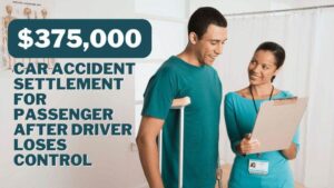car accident settlement for passenger after driver loses control