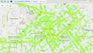 Mapa de tr&aacute;fico de San Jose