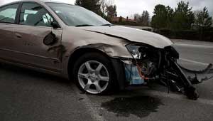 An example of a car accident