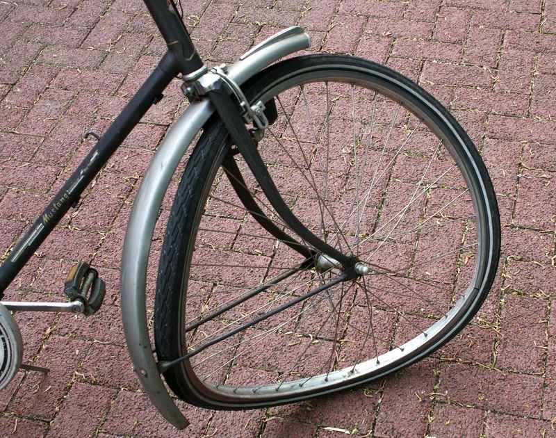 A bicycle after an accident in California