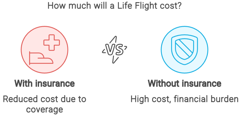 How much does a life flight cost without insurance 1