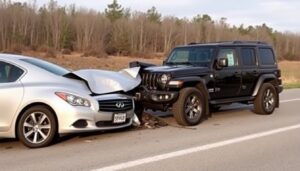Samantha Parian a 2008 Infinity Sedan and a 2023 Jeep SUV crashed aa32d5e1 2ea6 4cf3 9f8a 8124fd23732b