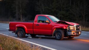 Samantha Parian an image of a pick up truck in a road accident 2c00c5c7 04e4 4e24 9263 6cddc9a2df34