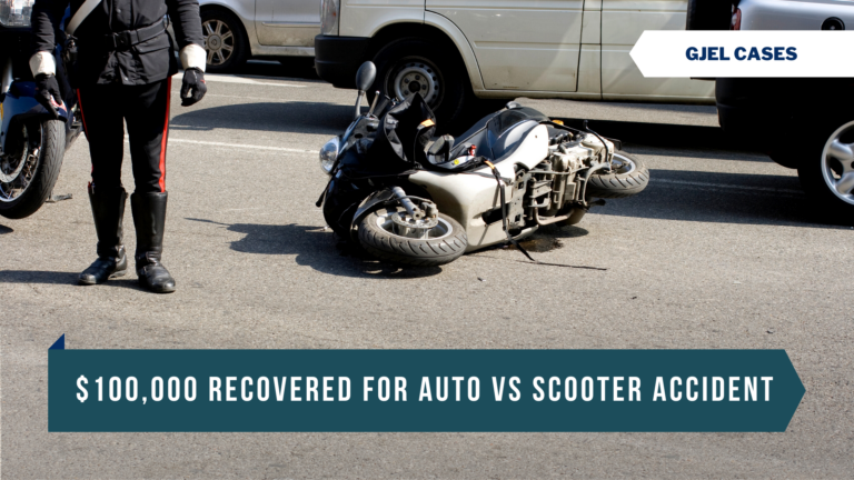 100000 RECUPERADOS por ACCIDENTE AUTO vs SCOOTER