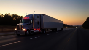a truck on the road