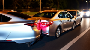 4-vehicle chain accident