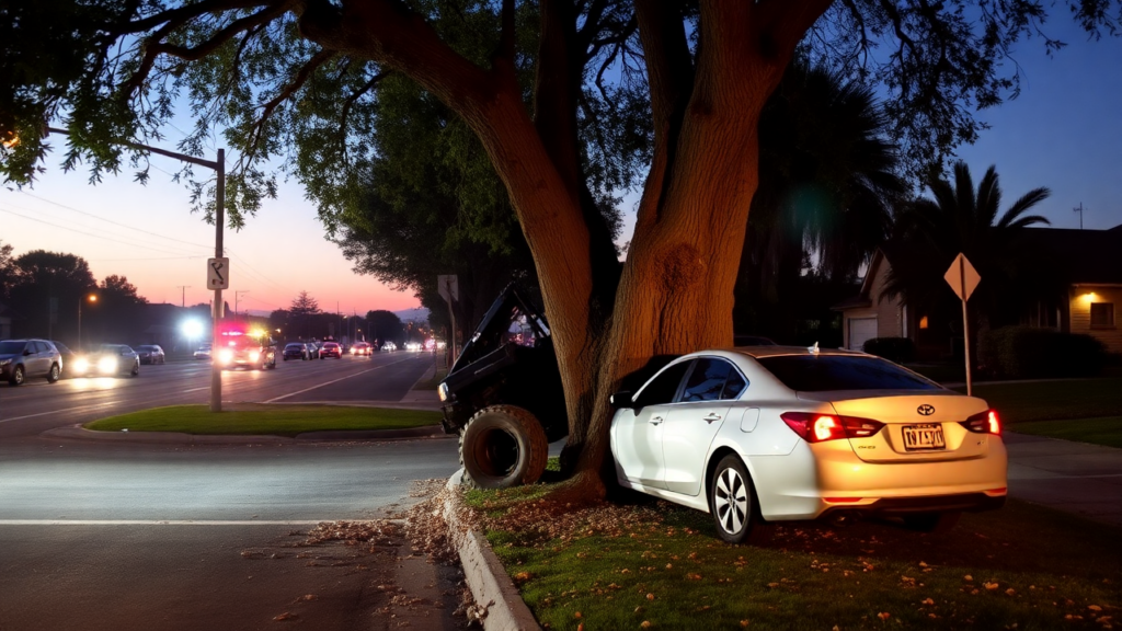 Tragic Morning Crash Leaves One Dead After Vehicle Strikes Tree on Elk Grove 1