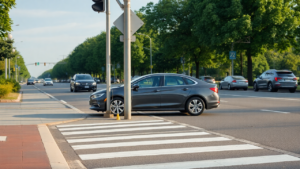 a car on the road