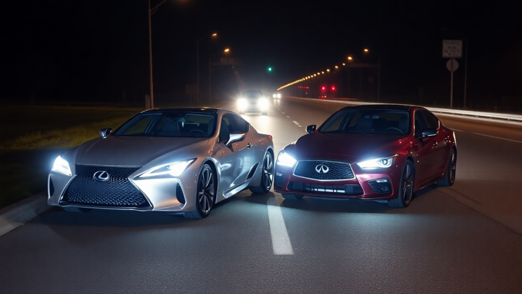 Samantha Parian A Lexus and an Infiniti collided on the road at ni 7ccfc945 2c08 4f59 800a 205cc96bc20b