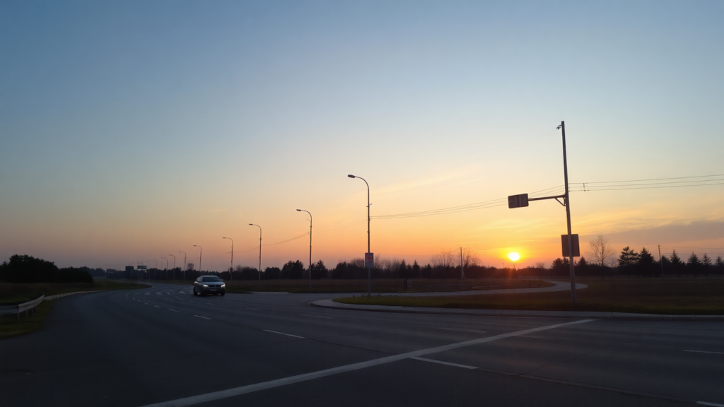 Samantha Parian A closer view of an intersection of a road at dawn b83c9a2a ad55 44b5 93b6 ec00d6bdaae4