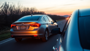 a car on the road
