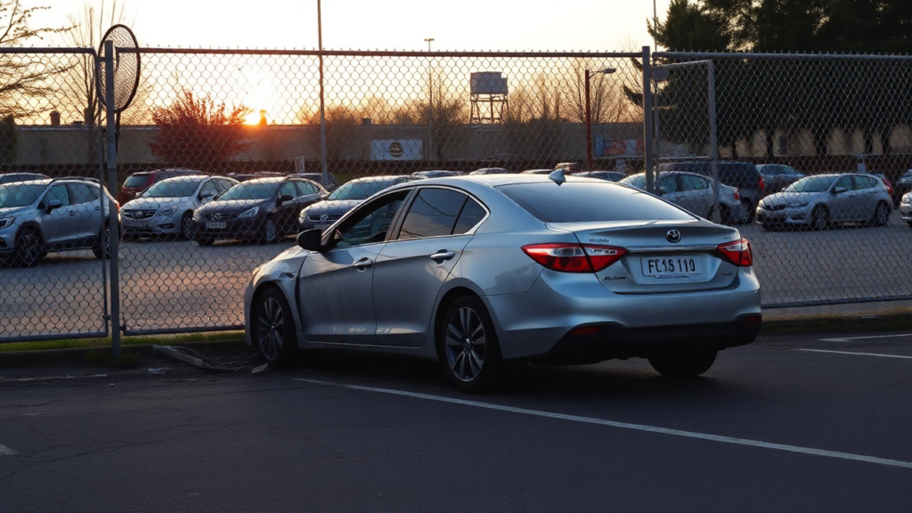 Samantha Parian un coche se estrelló contra una valla en un estacionamiento en la mañana 979e5ee9 bbec 4a5a 8cb2 a28834d41127