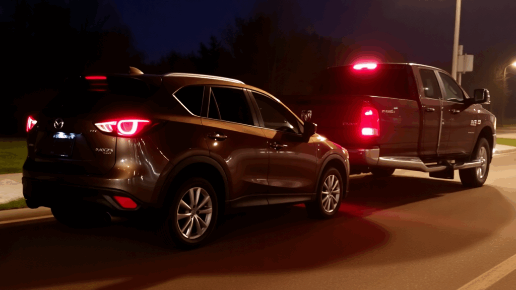 Samantha Parian a Mazda CX 5 was rear ended by a Ram 2500 Series pickup at night f2d793ee 6869 4c84 9a04 15608cfbc959