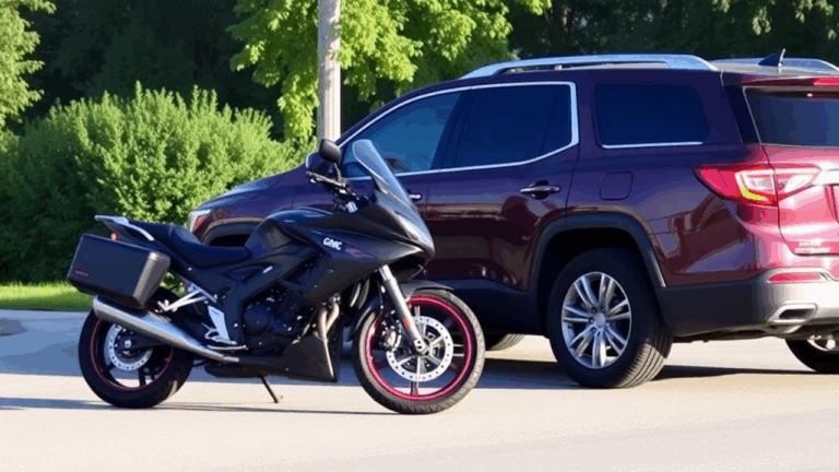 Samantha Parian a black Yamaha motorcycle reportedly struck a purple GMC Acadia S 4cb89bb3 a086 4d74 8a08 79696f513b27