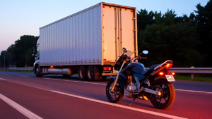 a motorcycle on the road