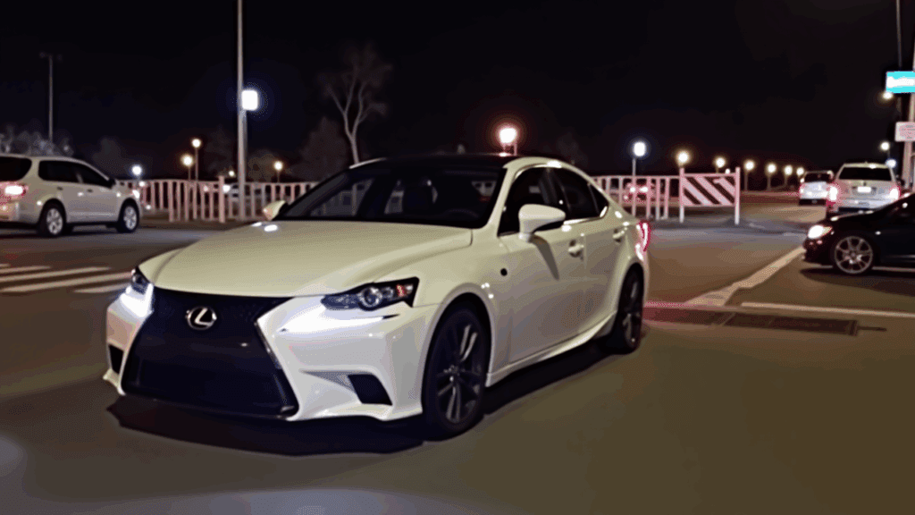 Samantha Parian A white Lexus collided with the pedestrian barriers at night time 3811f644 0b82 4b00 8c62 86d83c8c2026