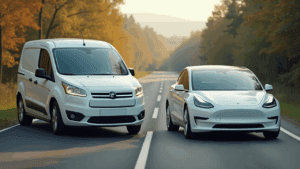 two cars collided on the road