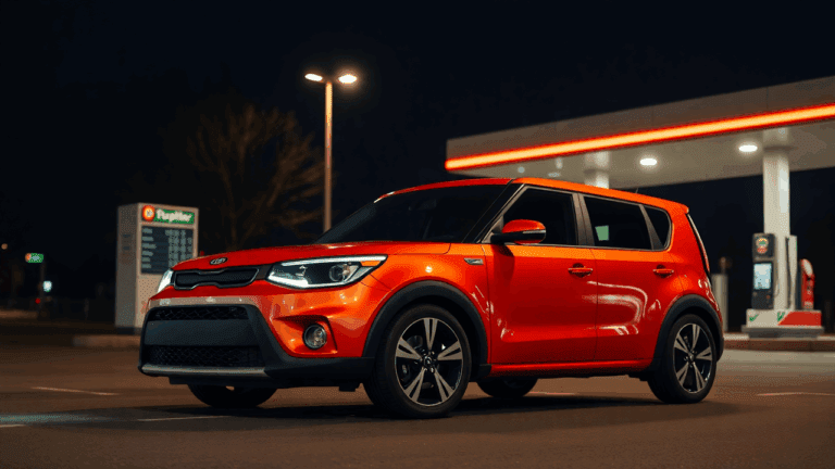 Samantha Parian a Kia Soul near a gasoline station at night 2175cce7 af30 4f9c 9d48 ce03cb0a4d0f 1
