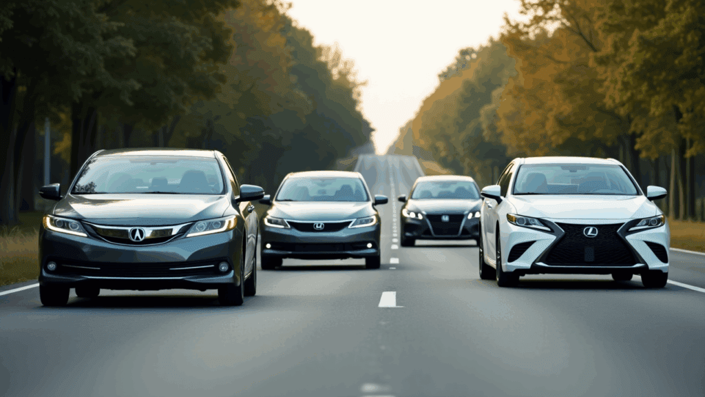 Samantha Parian a gray Acura a gray Lexus a white Honda Accord and a white car 1a14283e 8a78 43e8 96a2 6bd98d5443f9