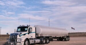 a tanker on the road