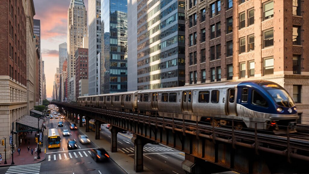 Juris Digital an image of a train and track in the city 25e7447f fea6 4214 894f 753532ea70b1