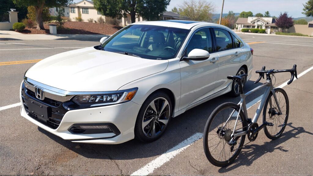 Juris Digital an image of a white Honda Accord sedan a bicycle on the road 45388809 8a28 490c b18d 805d9a40b416