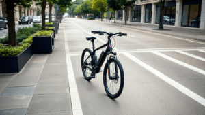 a bicycle on the road