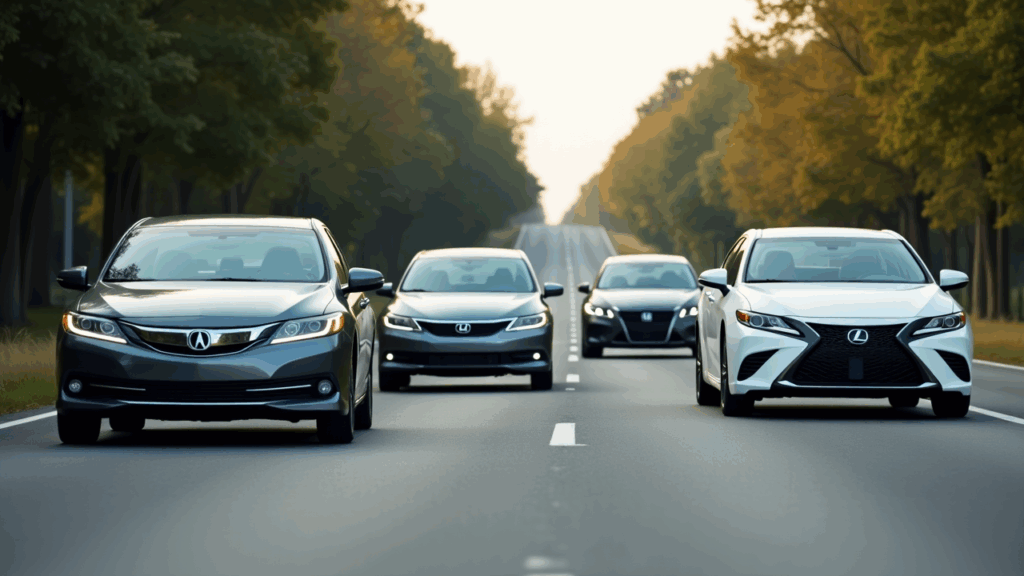 Samantha Parian a gray Acura a gray Lexus a white Honda Accord and a white car 1a14283e 8a78 43e8 96a2 6bd98d5443f9 1