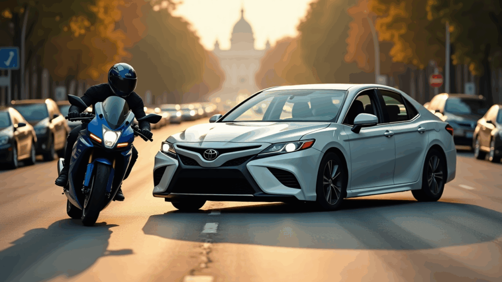 Samantha Parian a motorcycle and a Toyota Camry collided on the street in the mo b610ad0a b81f 4b27 85dc 68a4394ce030