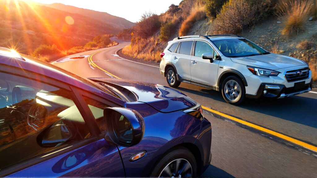 Juris digital Toyota Prius and a Subaru on the road 2da5e63c 7a3d 4cfb 8f74 069820d5dd42