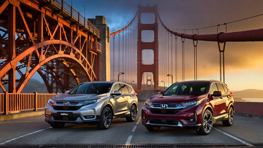 Juris digital Honda CR V and the Kia SUV on Golden Gate Bridge ea9b5981 94ad 41db ad42 da3f43c687e8