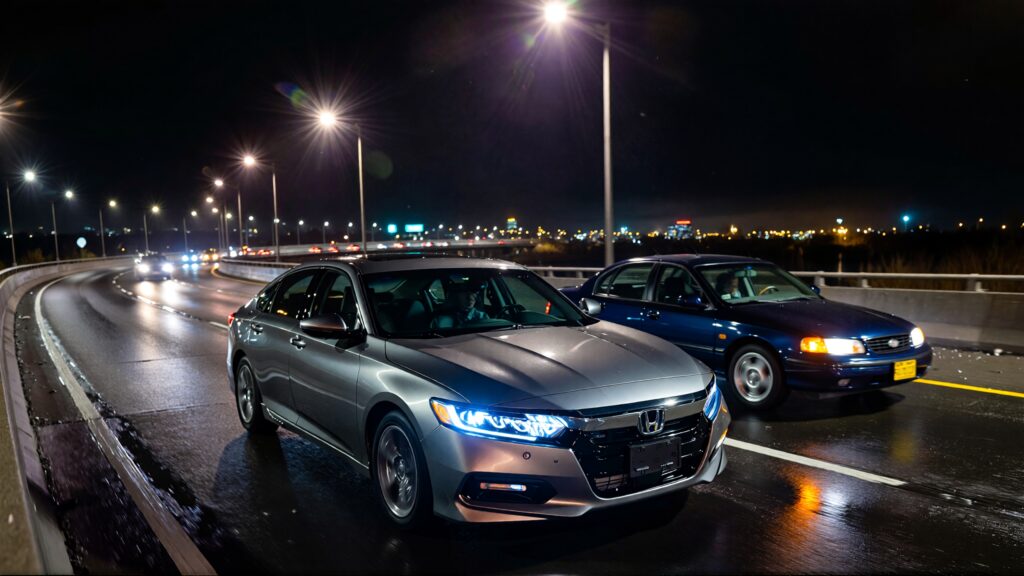 Juris digital a 2022 Honda Accord and a 2003 Chevy Malibu on the highway off ra 3815ec62 31fd 4a67 871e 65135357bad0
