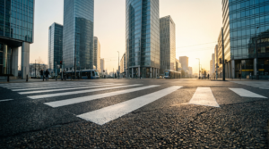 a pedestrian lane