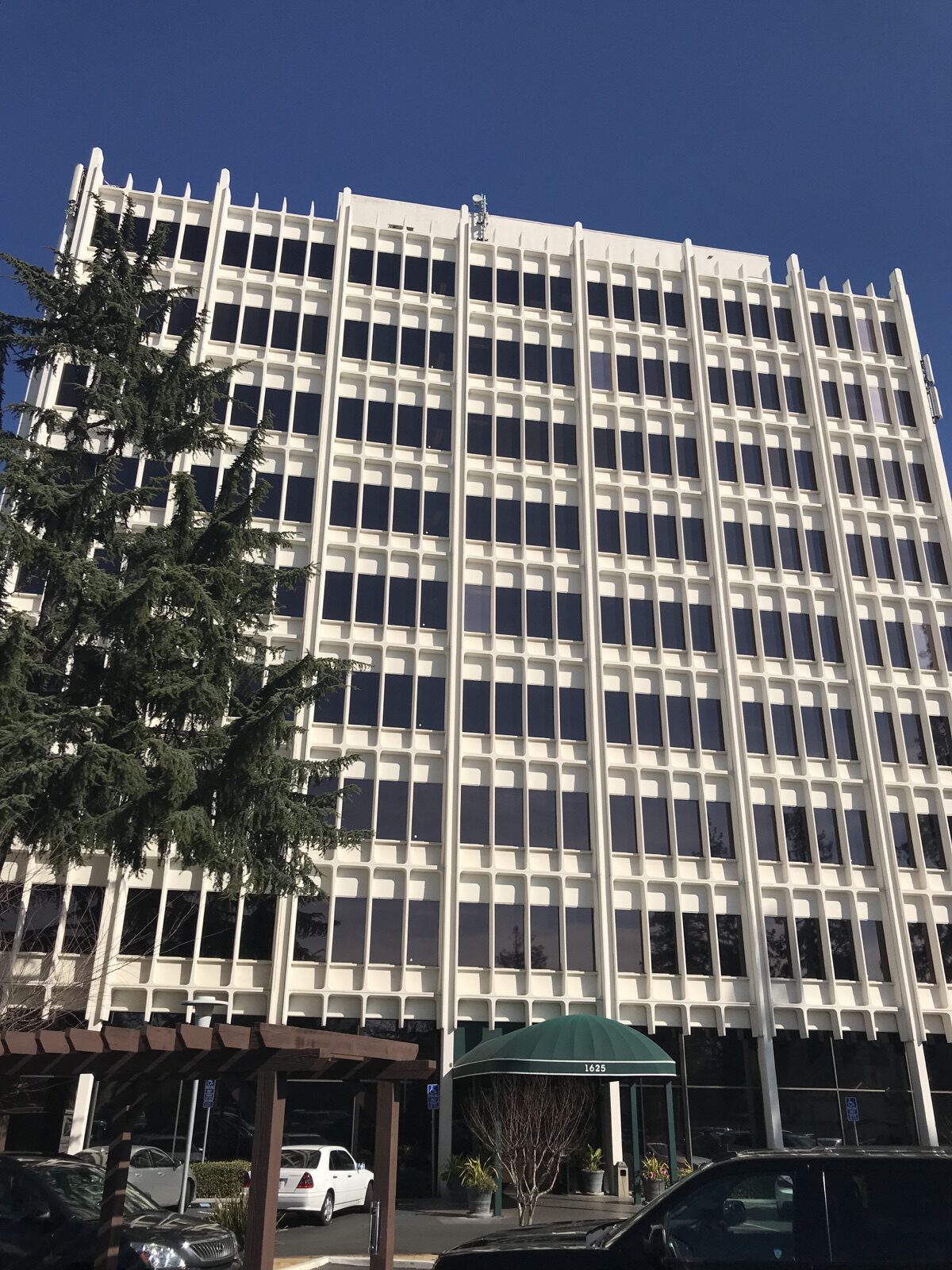 Exterior entrance at 1625 The Alameda in San Jose